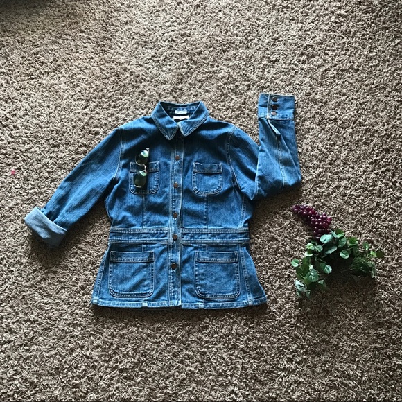 Jones New York Jackets & Blazers - Jones New York utility denim jacket